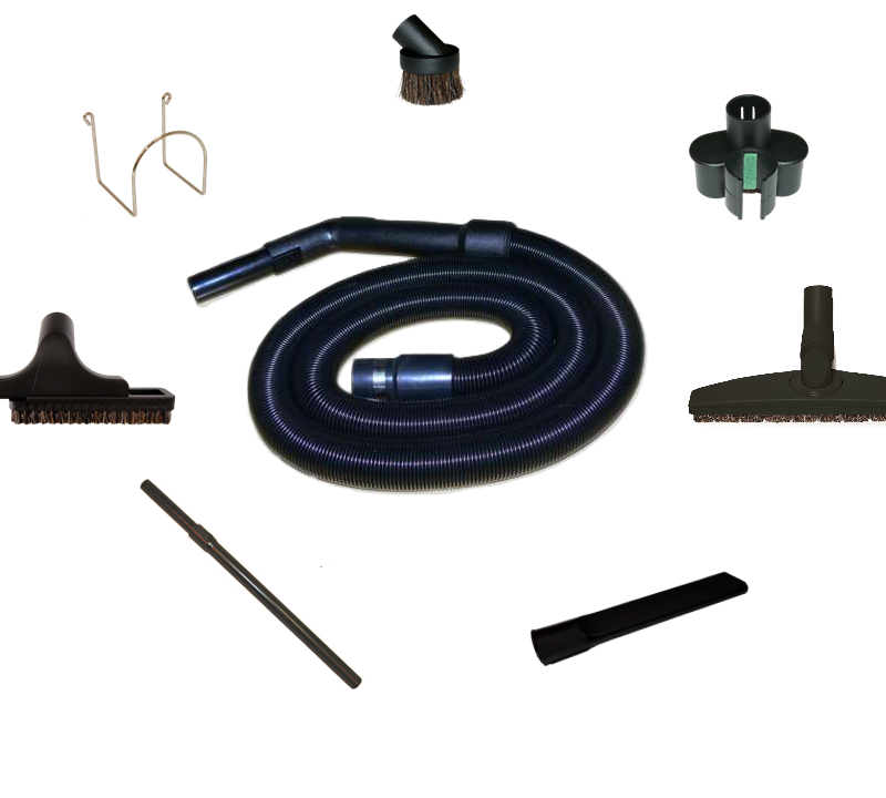 Set de nettoyage Quick Access 'Poussière' avec flexible extensible 1.5 - 6 m sans bouton ON/OFF + accessoires