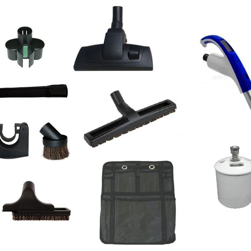 Set de nettoyage Premium Prestige 'Poussière' pour système Retraflex avec poignée à cran d'arrêt sans bouton ON/OFF + accessoires