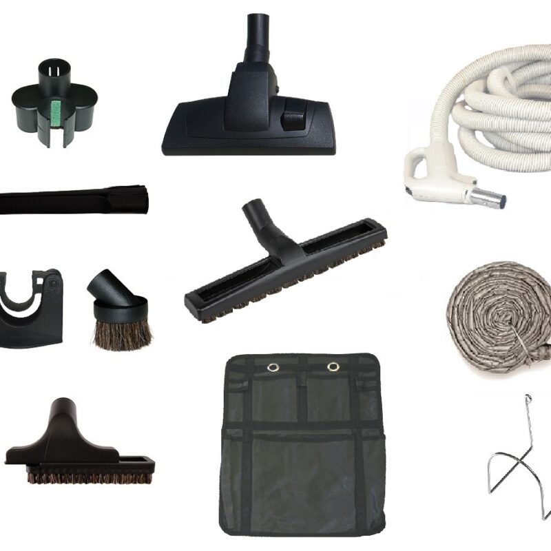 Set de nettoyage Premium Prestige 'Poussière' avec Flexible ON/OFF 10,6m à poignée ergonomique à cran d'arrêt et bouton ON/OFF + accessoires