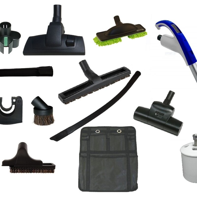 Set de nettoyage Premium Elite 'Poussière' pour système Retraflex avec poignée à cran d'arrêt sans bouton ON/OFF + accessoires