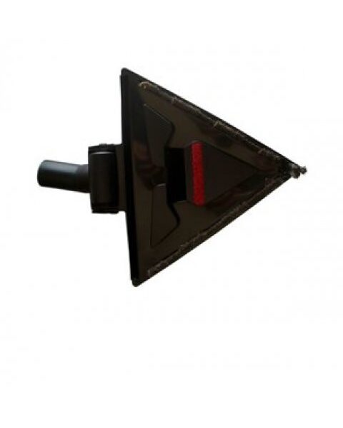 Brosse à plancher triangle avec  roues – noir