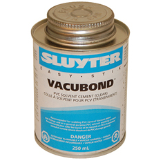 Solvent clair pour PVC -  250ml