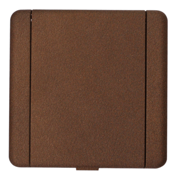 Prise carrée eurovalve Métal - brun