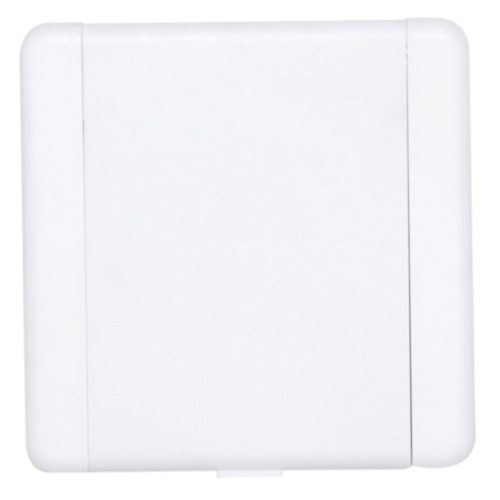 Prise carrée eurovalve - Blanche