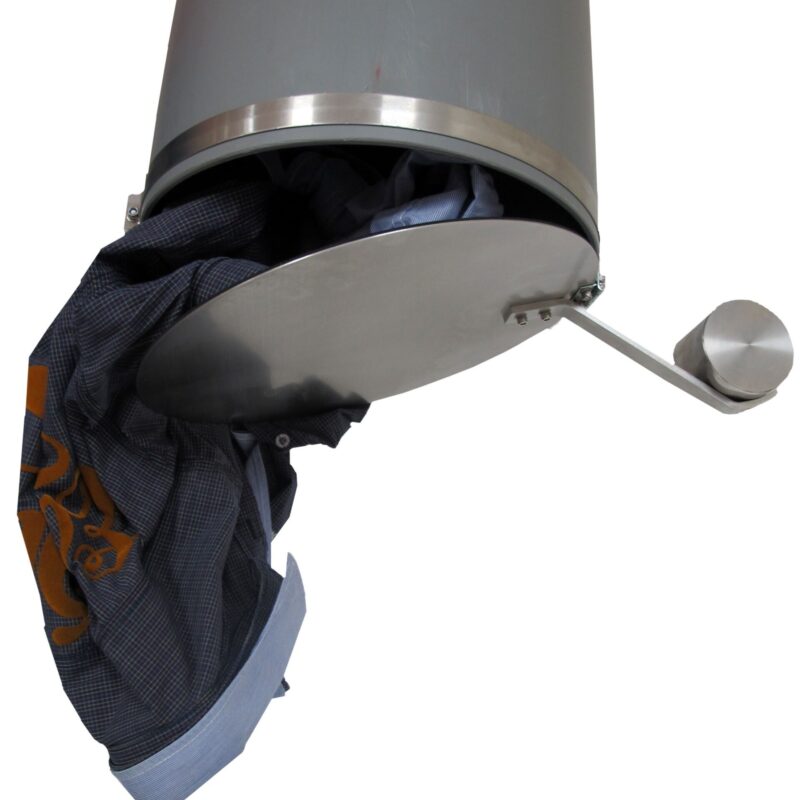 Clapet d'éjection de linge Ø 250 mm, acier chromé