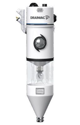 Centrale DRAINVAC DF2A310 Cuve Basse, Bi-moteur, 'Eau & Poussière', à vidange automatique