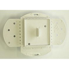 Contre-prise carrée - Plaque de montage avec protège plâtre Eurovalve