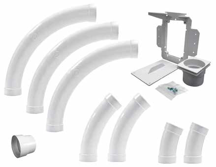 Kit de pré-installation pour système Retraflex HAH avec 1 contre-prise cadre cloison sèche