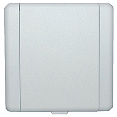 Prise carrée eurovalve Métal - blanc