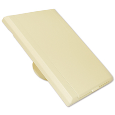 Prise d'aspiration rectangle 'Porte Pleine' en plastique - Ivoire