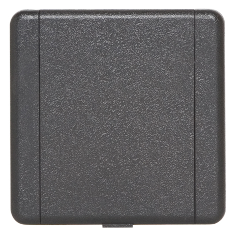 Prise carrée eurovalve - gris anthracite