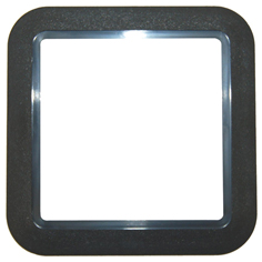 Cadre pour prise TUY - noir